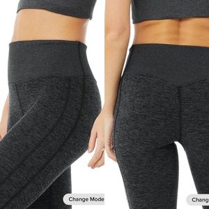 Alo High-Waist Alosoft Lounge Legging Dark Grey